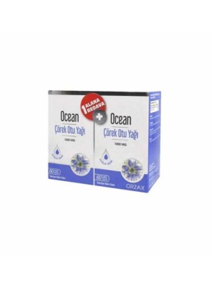 Ocean Çörek Otu Yağı 1000mg 60 KapsüL Kofre