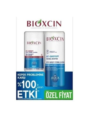 Bioxcin Aqua Kepek Karşıtı Termal Şampuan 300 ml + Yoğun Kepek Karşıtı Termal Şampuan 200 ml