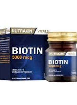Nutraxin Biotin 5000 mg 30 Tablet
